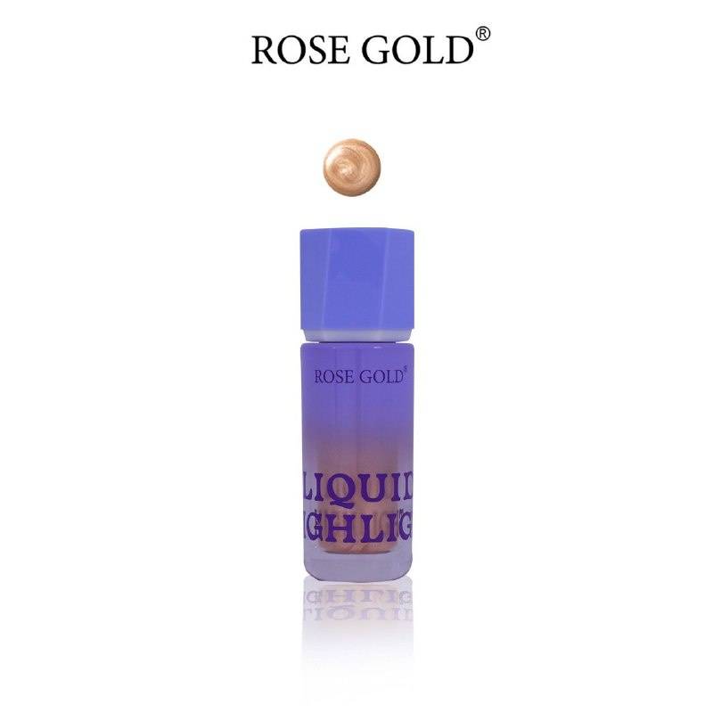 Rose gold liquid highlighter