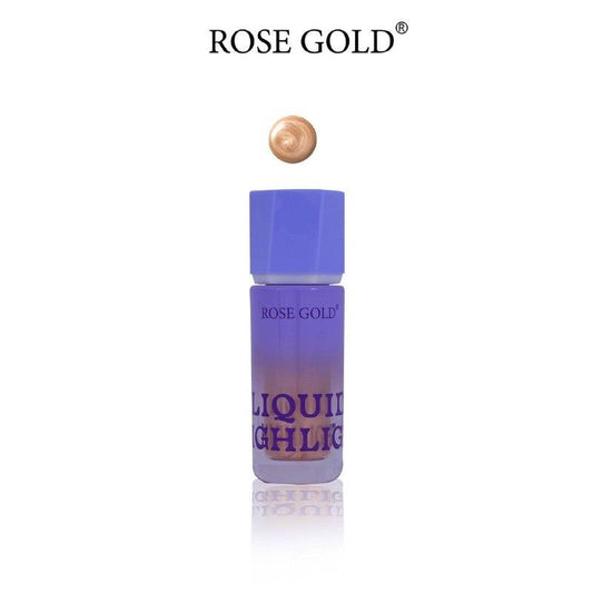 Rose gold liquid highlighter
