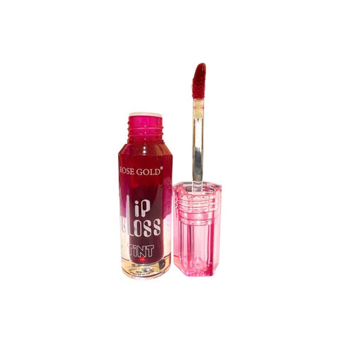 Rose gold lip gloss tinted