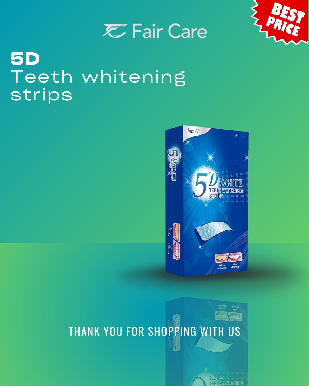 5d teeth whitening strips