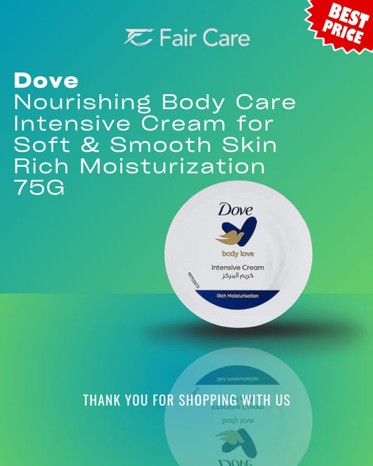 Dove nourishing body care intensive cream for soft and smooth skin rich moisturization (75gm)