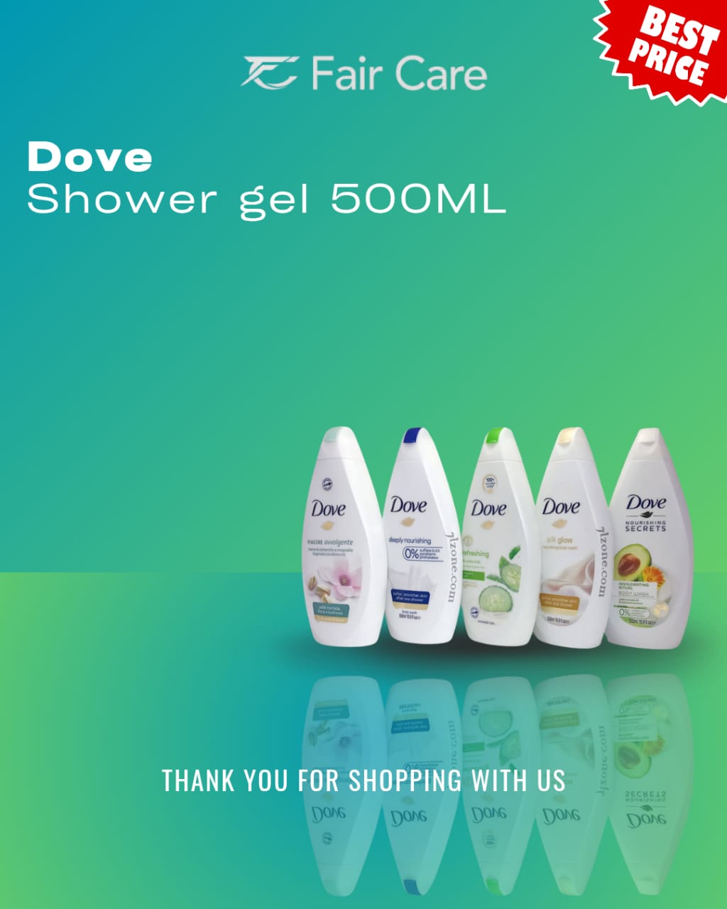 Dove shower gel (500ml)