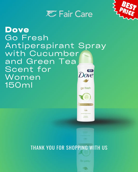 Dove go fresh antiperspirant spray with cucumber and green tea for women (150ml)