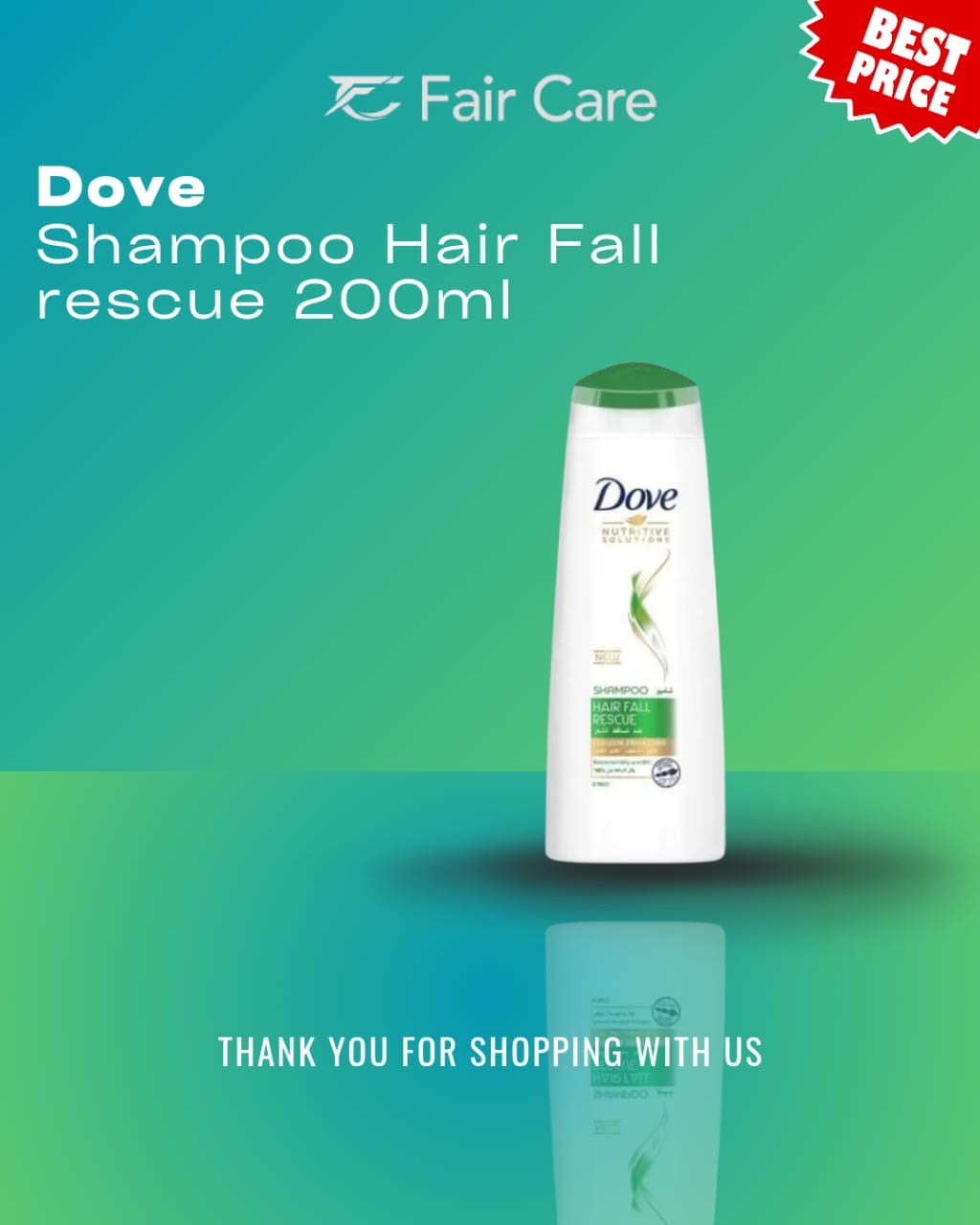 Dove shampoo hair fall rescue (200ml)