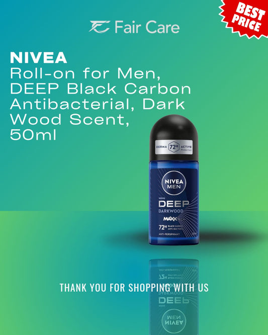 Nivea roll-on for men deep black carbon (dark wood) 50ml