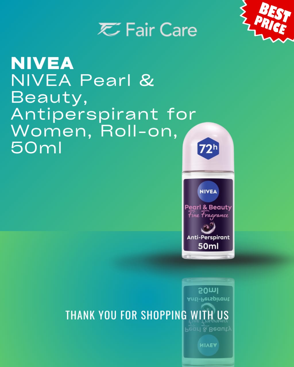 Nivea pearl&beauty roll-on for women (50ml)