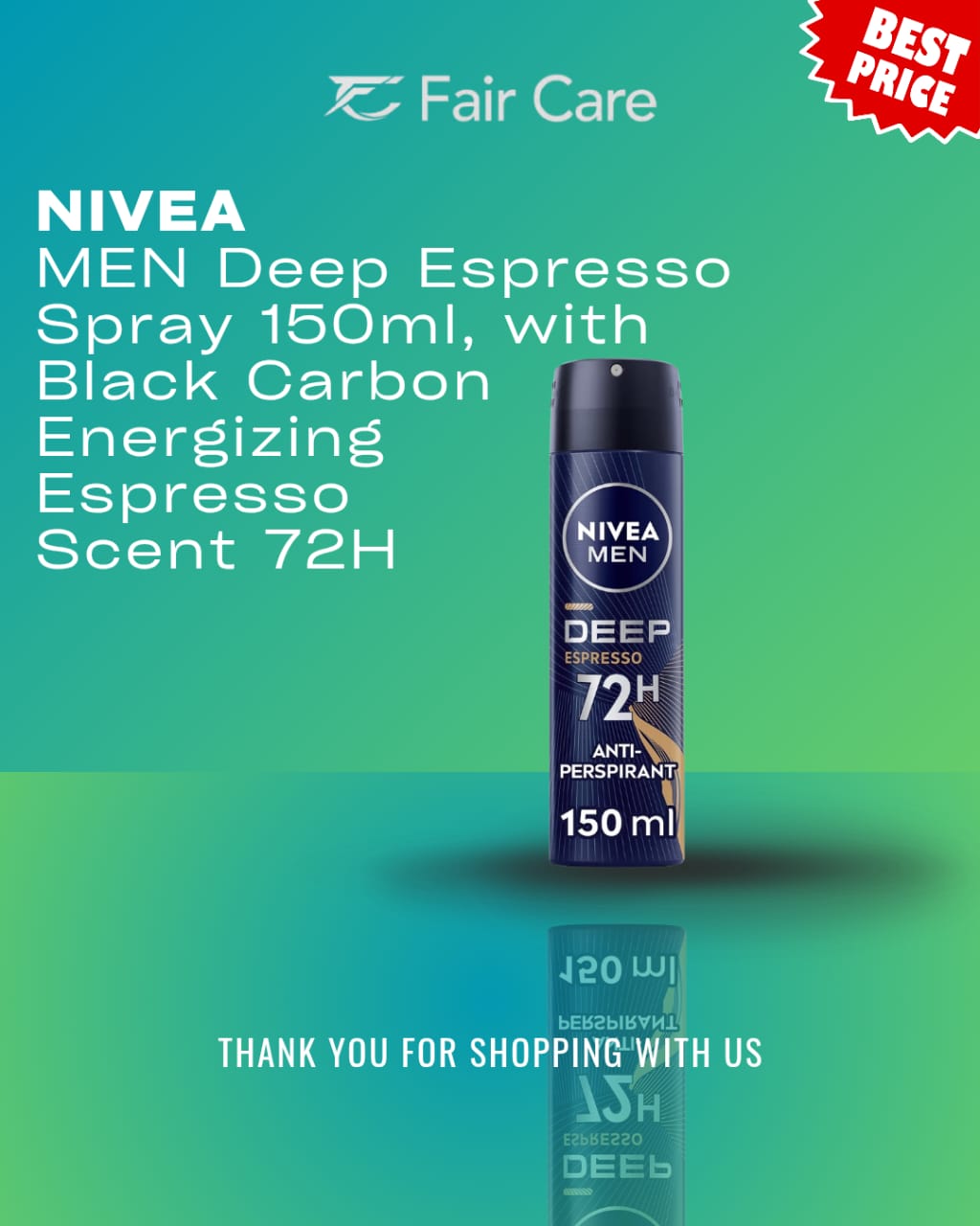 بخاخ نيفيا للرجال ديب إسبريسو (150 مل)