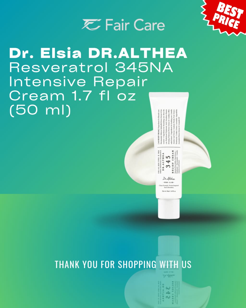 Dr Althea resveratol intensive repair cream (50ml)