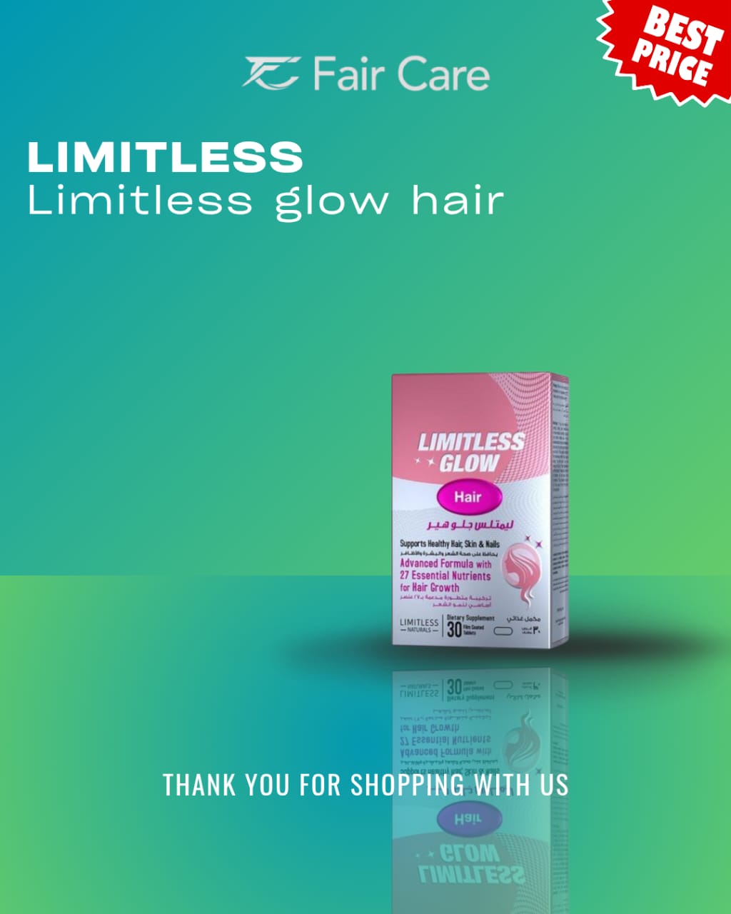 Limitless glow hair