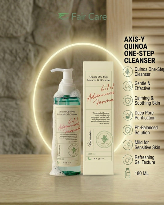 Axis-y quinoa one step balanced gel cleanser