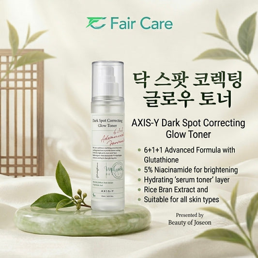 Axis-y dark spot correcting glow toner