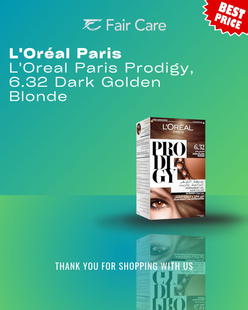L’Oréal Paris prodigy (dark golden blonde)