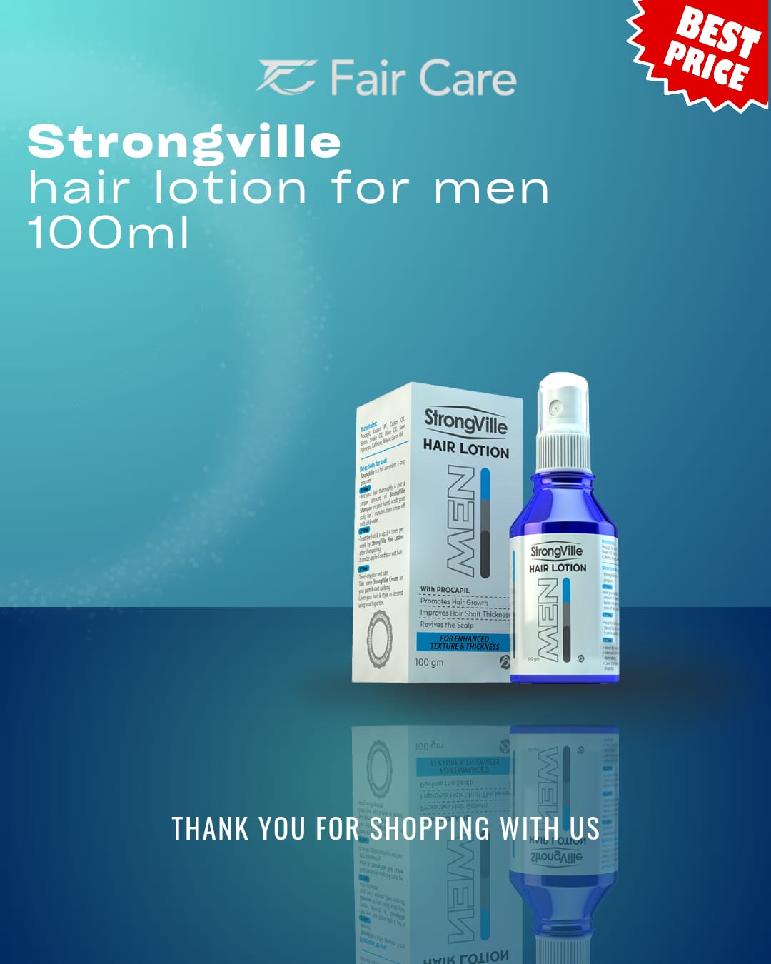 Strongville hair lotion (for men) 100ml