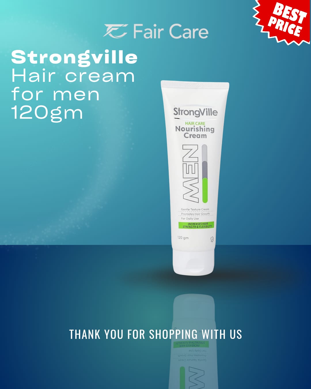 Strongville hair cream (for men) 120 gm