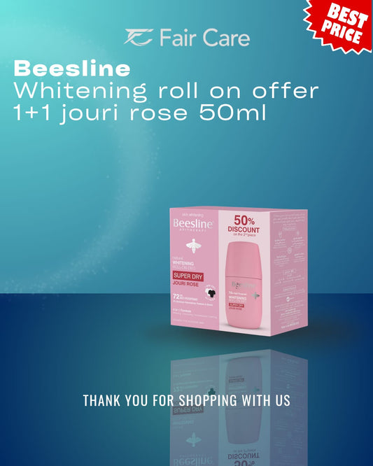 عرض مزيل الرول أون المفتح من بيزلَين (1+1) جوري روز (50 مل)