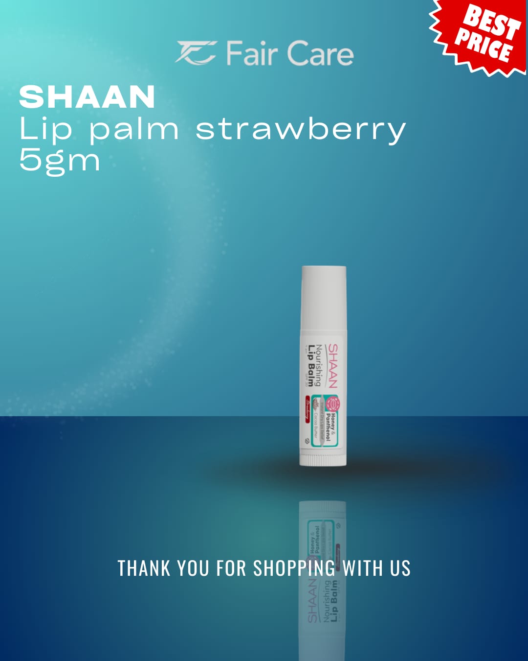 Shaan lip palm strawberry (5gm)