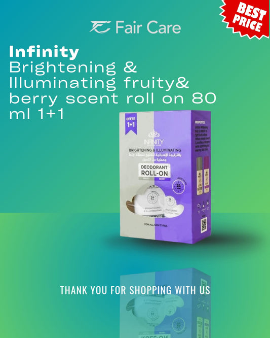 Infinity brightening & illuminating fruity & berry scent roll-on offer (1+1)