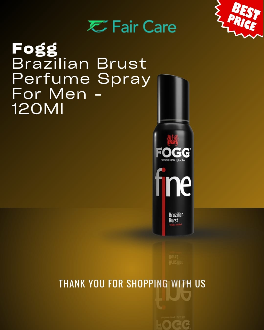 Fogg Brazilian brust perfume spray for men -120ml