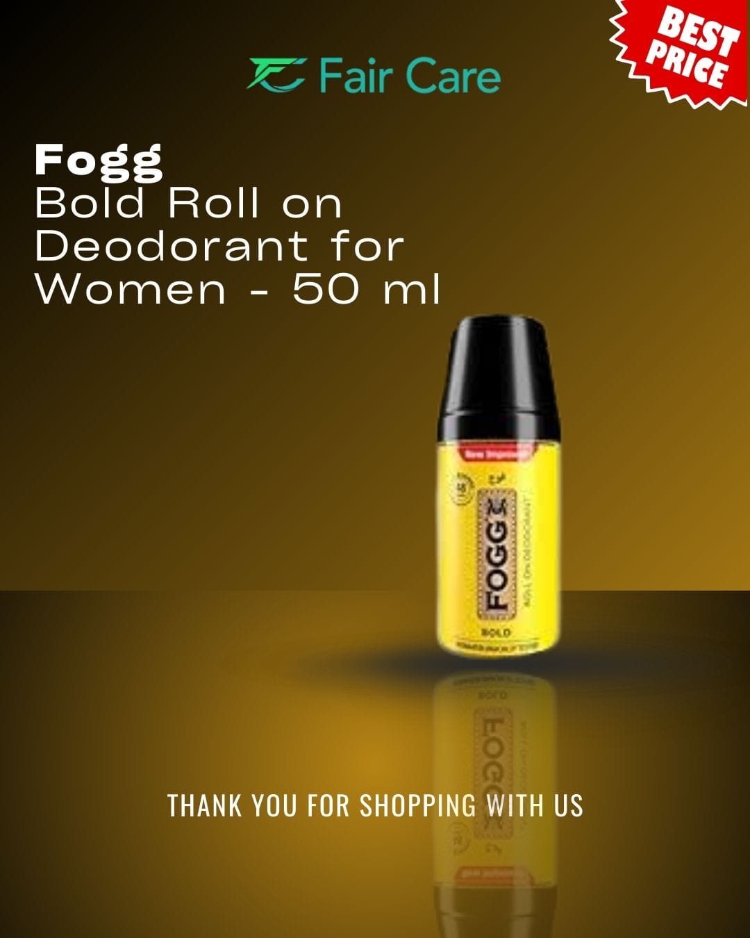 مزيل عرق دوار فيكس بولد للنساء (50 مل)