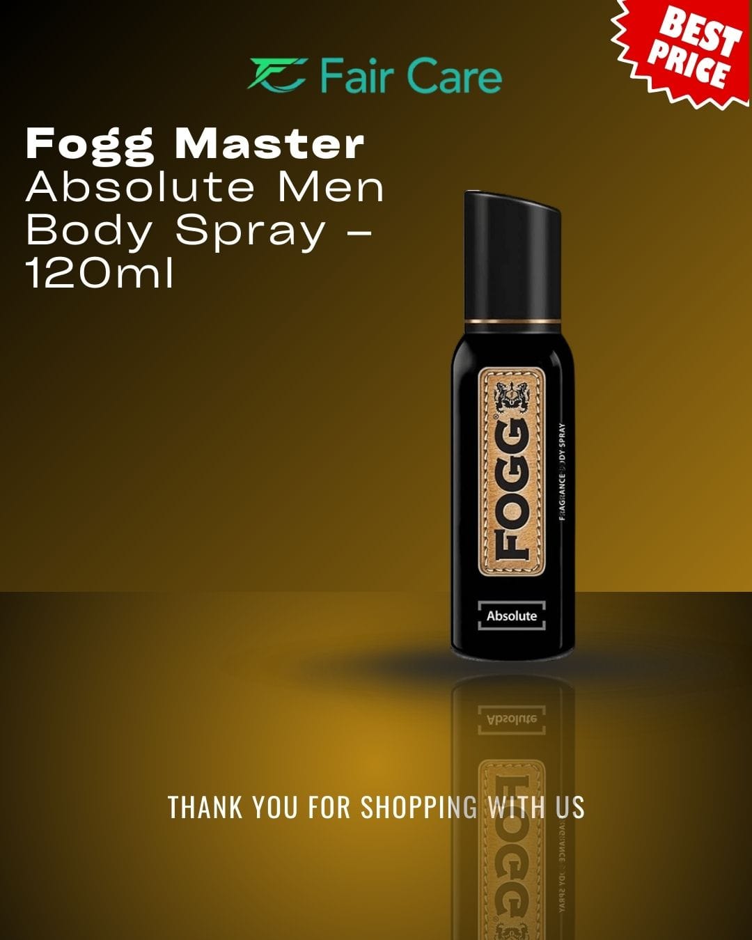 Fogg master absolute men body spray- 120ml