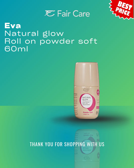 Eva Natural Glow Lightening Roll On Deodorant Powder Soft