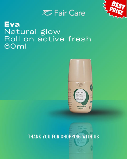 Eva Natural Glow Lightening Roll On Deodorant - Active Fresh