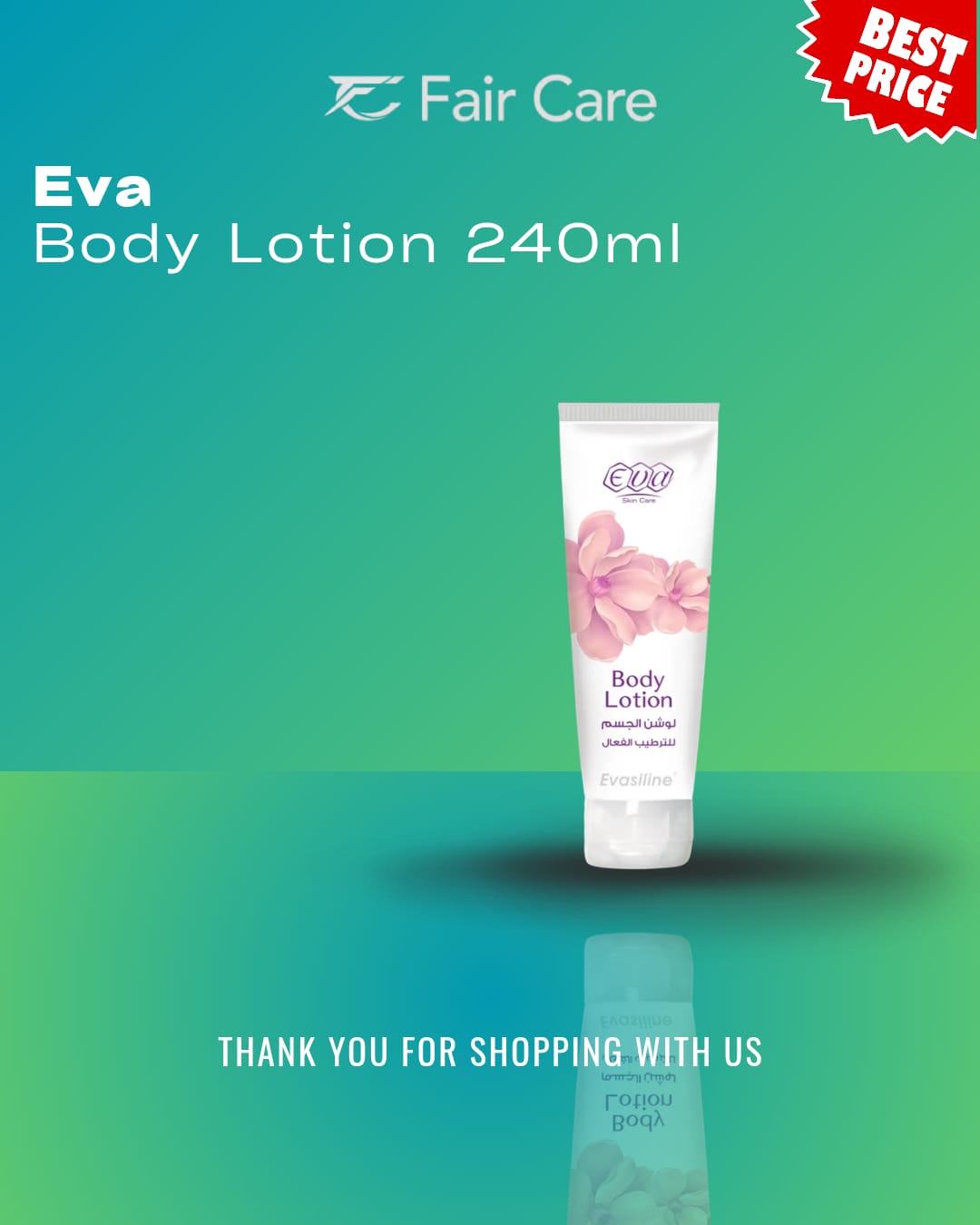 Eva Skin Care Body Lotion 240ml