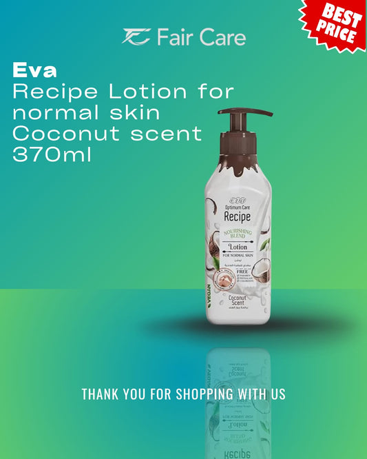 Eva Optimum Care Recipe Nourishing Blend Lotion For Normal Skin Coconut Scent 370ml