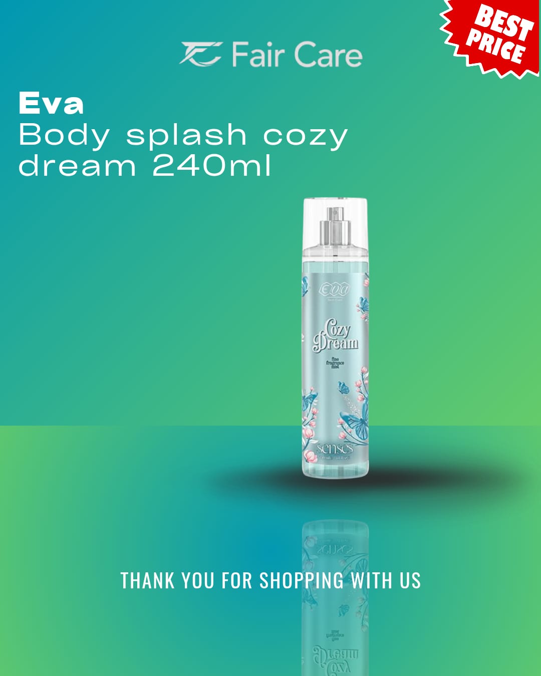 Eva Skin Care Senses Fine Fragrance Mist - Cozy Dream 240 ml