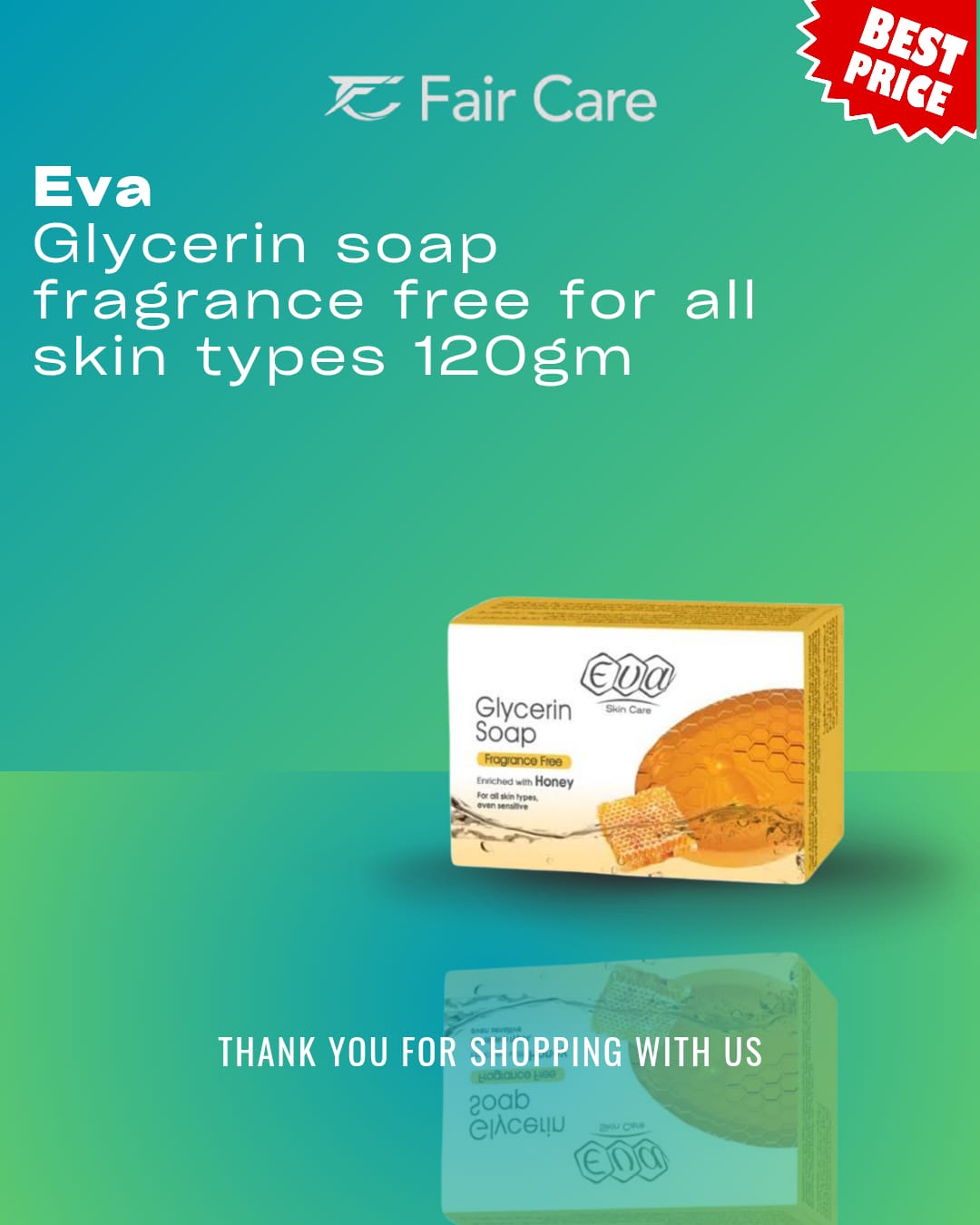 Eva glycerin soap with honey 120g
