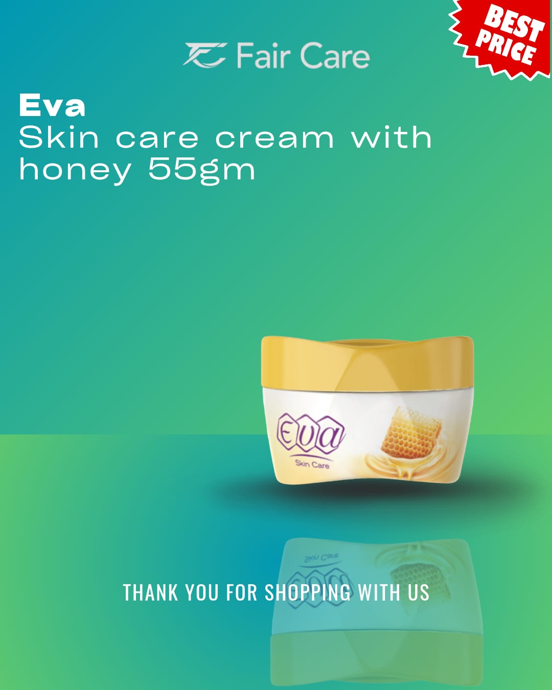 كريم العناية بالبشرة إيفا بالعسل للبشرة العادية متعدد الألوان 55 جرام