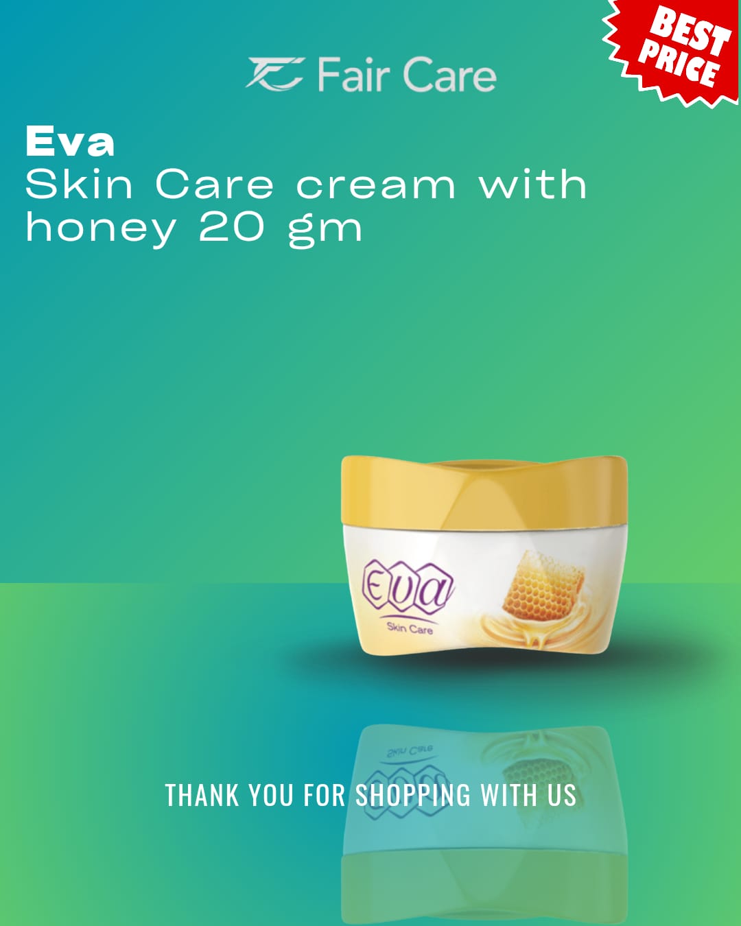 كريم إيفا للعناية بالبشرة بالعسل للبشرة العادية 20 جرام