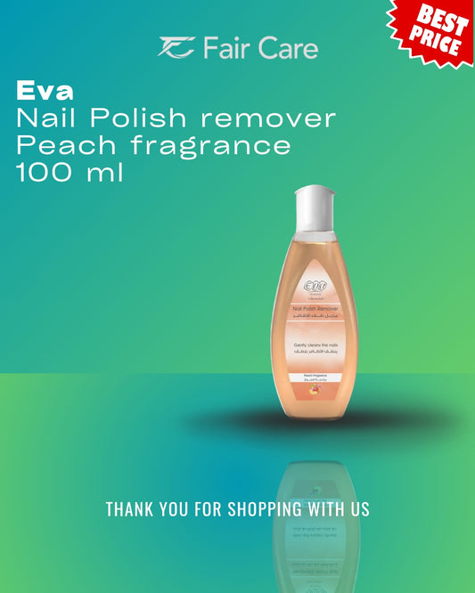 Eva Acetone Nail Polish Remover Gently Cleans The Nails Peach Fragrance 100ml