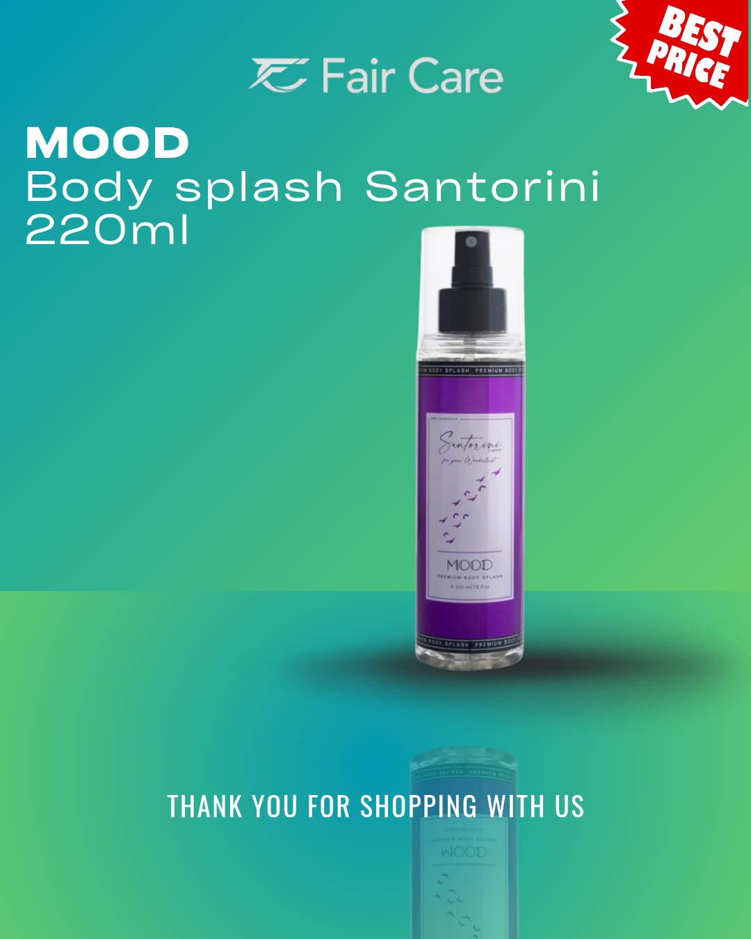 MOOD سبلاش للجسم سانتوريني 220 مل