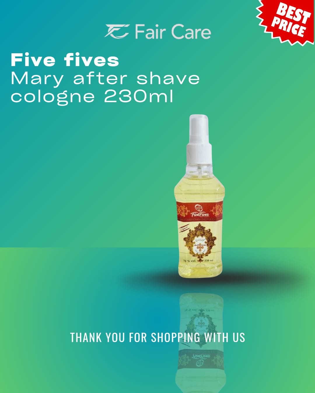 Five Fives Eau de Marie after shave Cologne Lemon - 200 ml