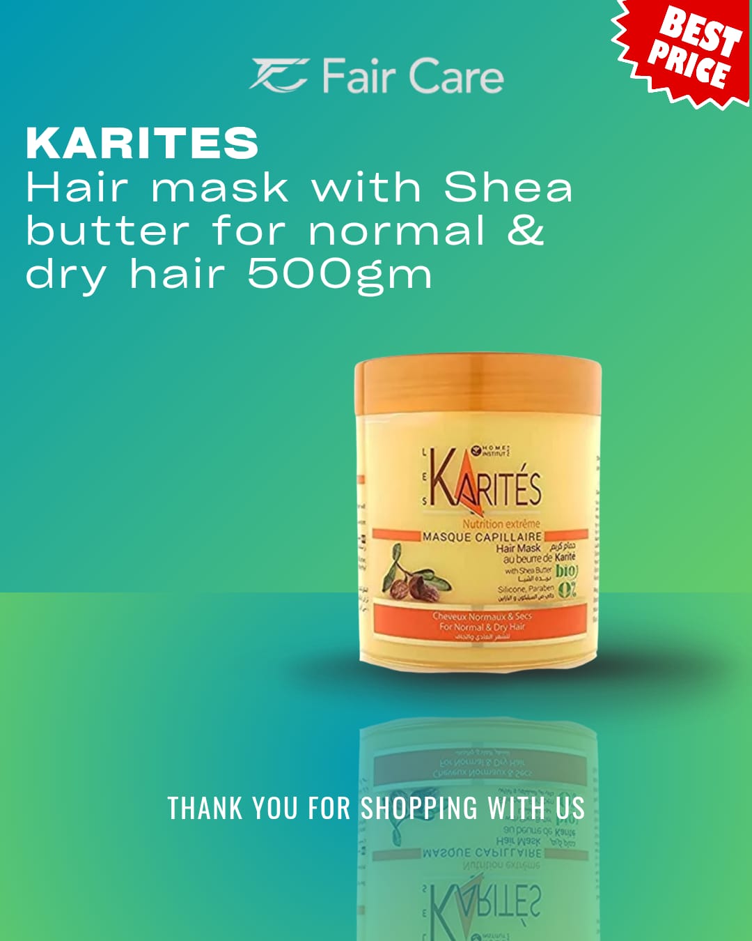 KARITES HAIR MASK SHEA BUTTER 500ml