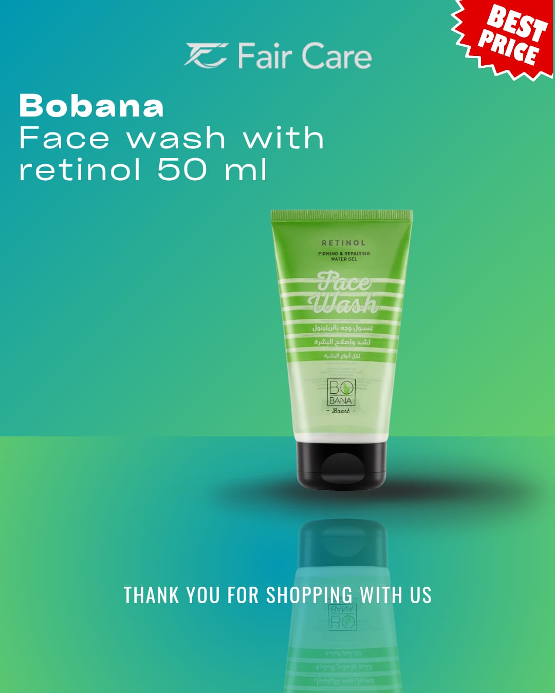 Bobana Retinol Face Wash - 50ML