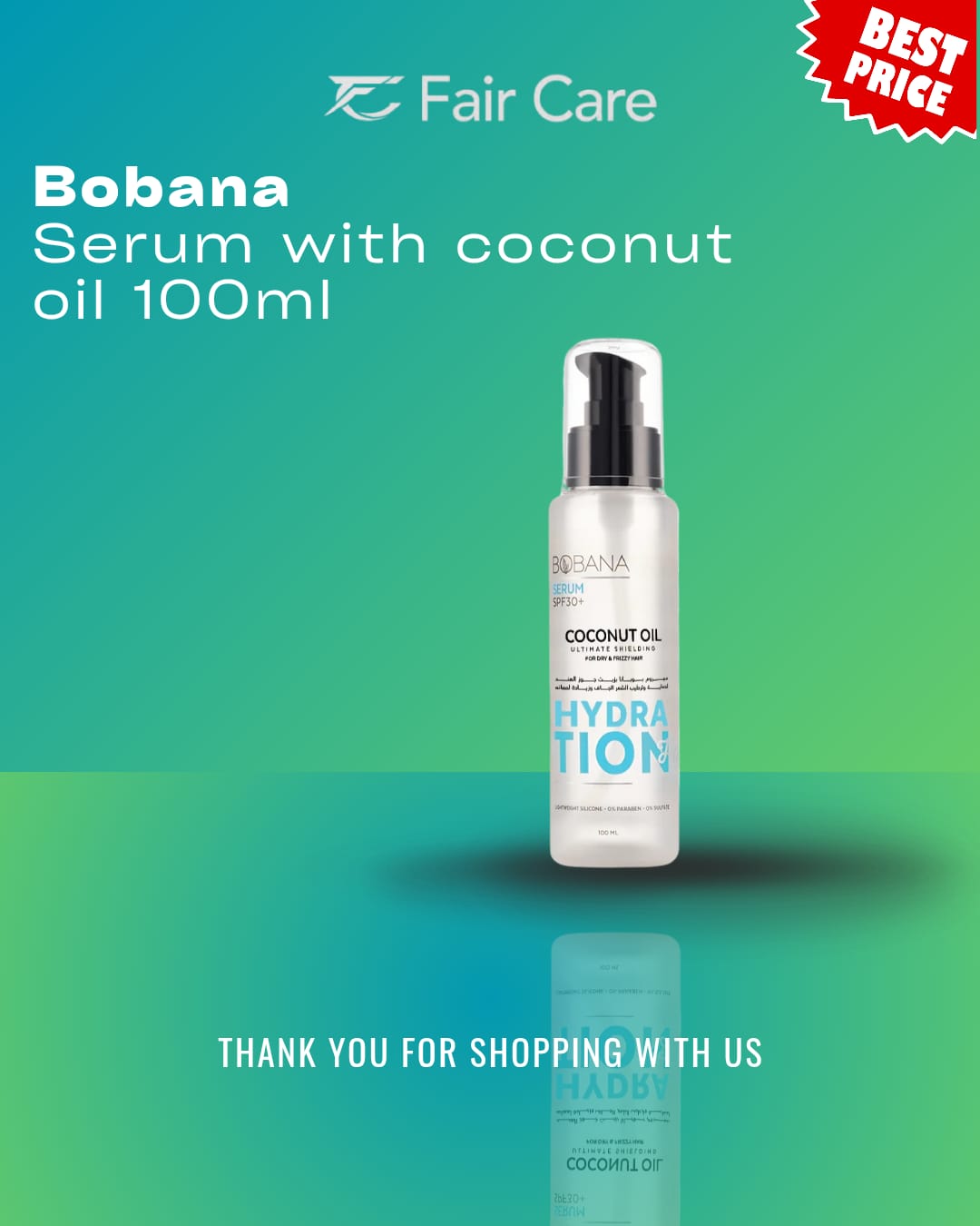 BOBANA Hair serum Coconut oil 100ML