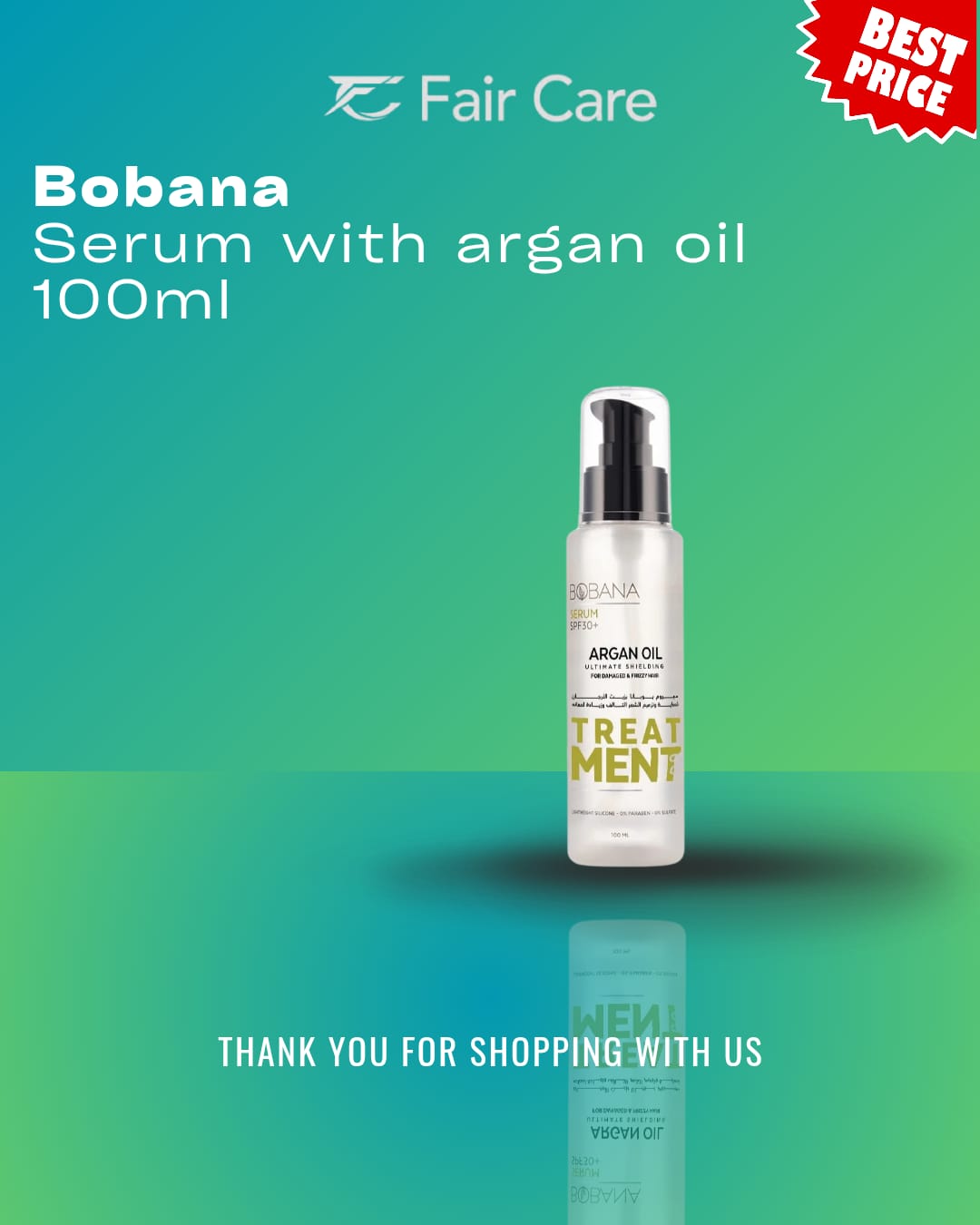 Bobana Hair serum Argan oil 100ML