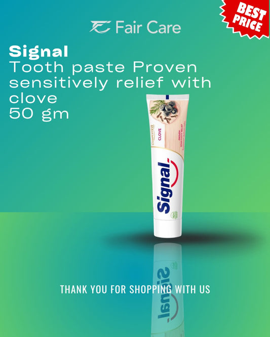 معجون أسنان سيجنال راحة أكيدة من الحساسية بالقرنفل 50 جم