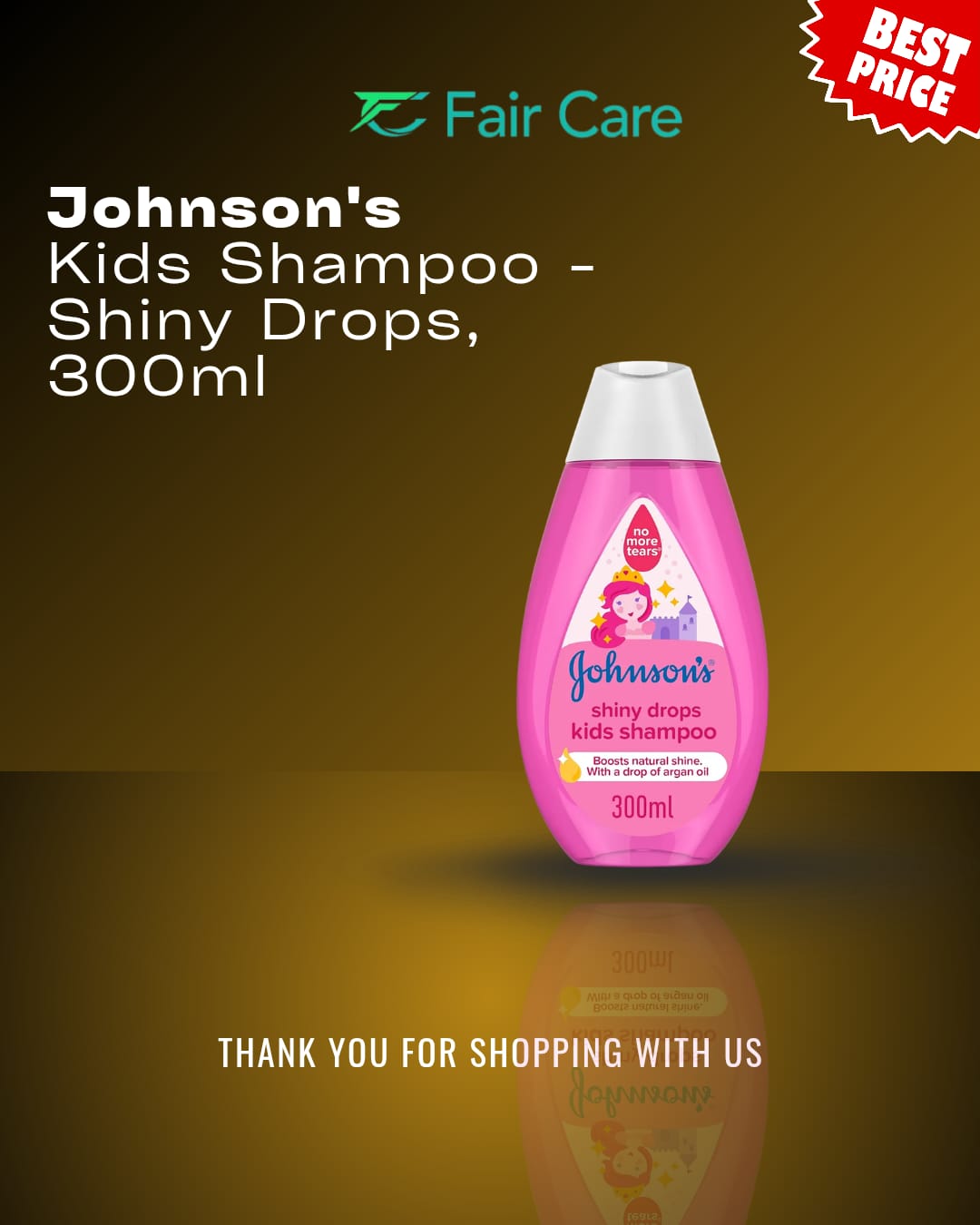 Johnson's Kids Shampoo - Shiny Drops, 300ml