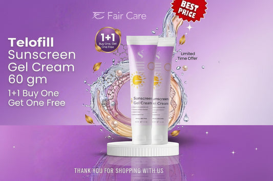 Telofill Sunscreen Gel Cream 60gm (Buy one get one free)