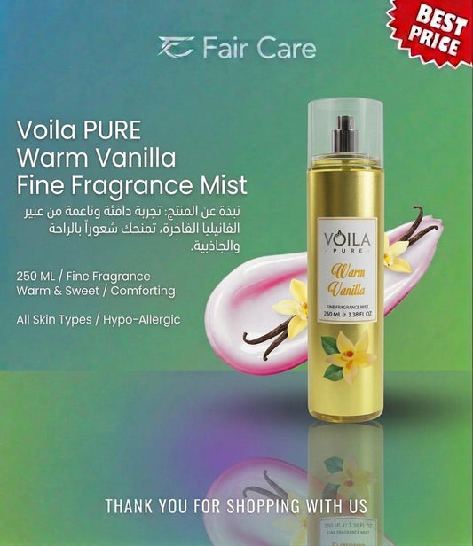VOILA Pure Warm Vanilla Fine Fragrance Mist