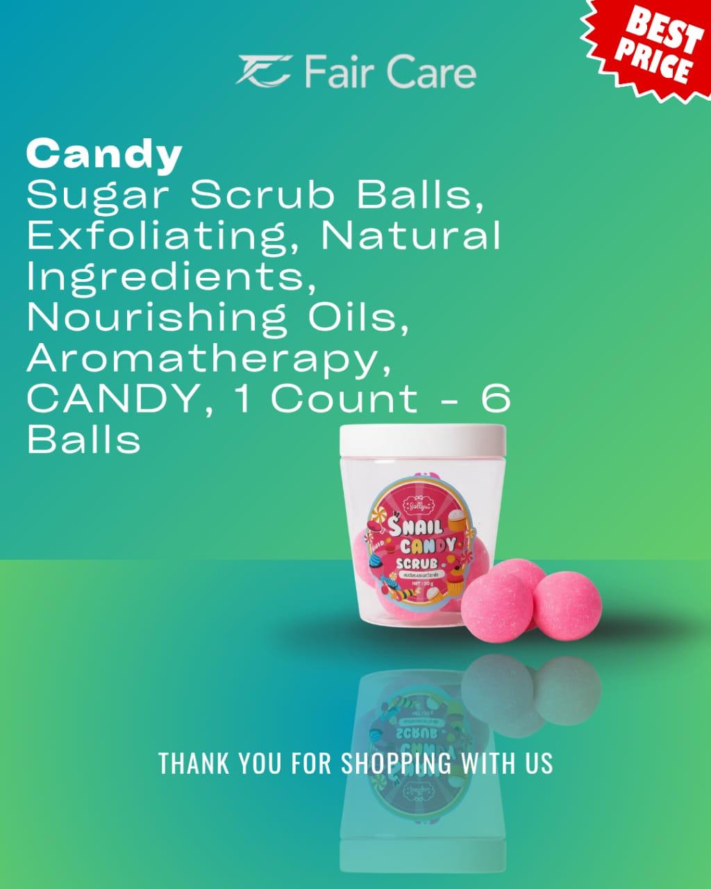 Candy Sugar Scrub Balls (6 balls)