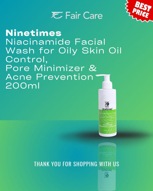 NineTimes  Niacinamide Facial Wash For Oily Skin Oil Control 200ml