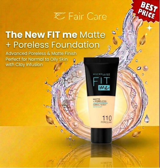 Maybelline Fit Me "Matte" Poreless Foundation - 110 30ml
