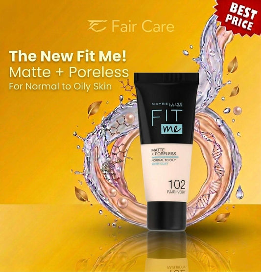 Maybelline Fit Me "Matte" Poreless Foundation - 102 30ml