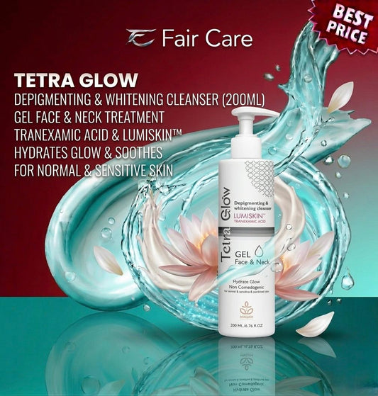 Tetra Glow Whitening Cleanser Face & Neck Gel 200ml