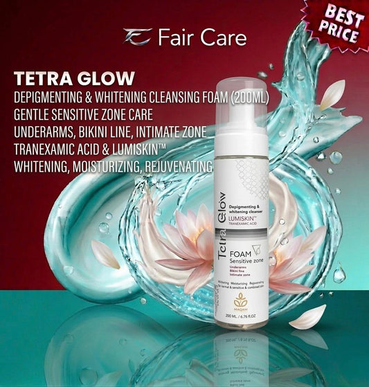 Tetra Glow Whitening Cleansing Foam For Sensetive Zones 200ml