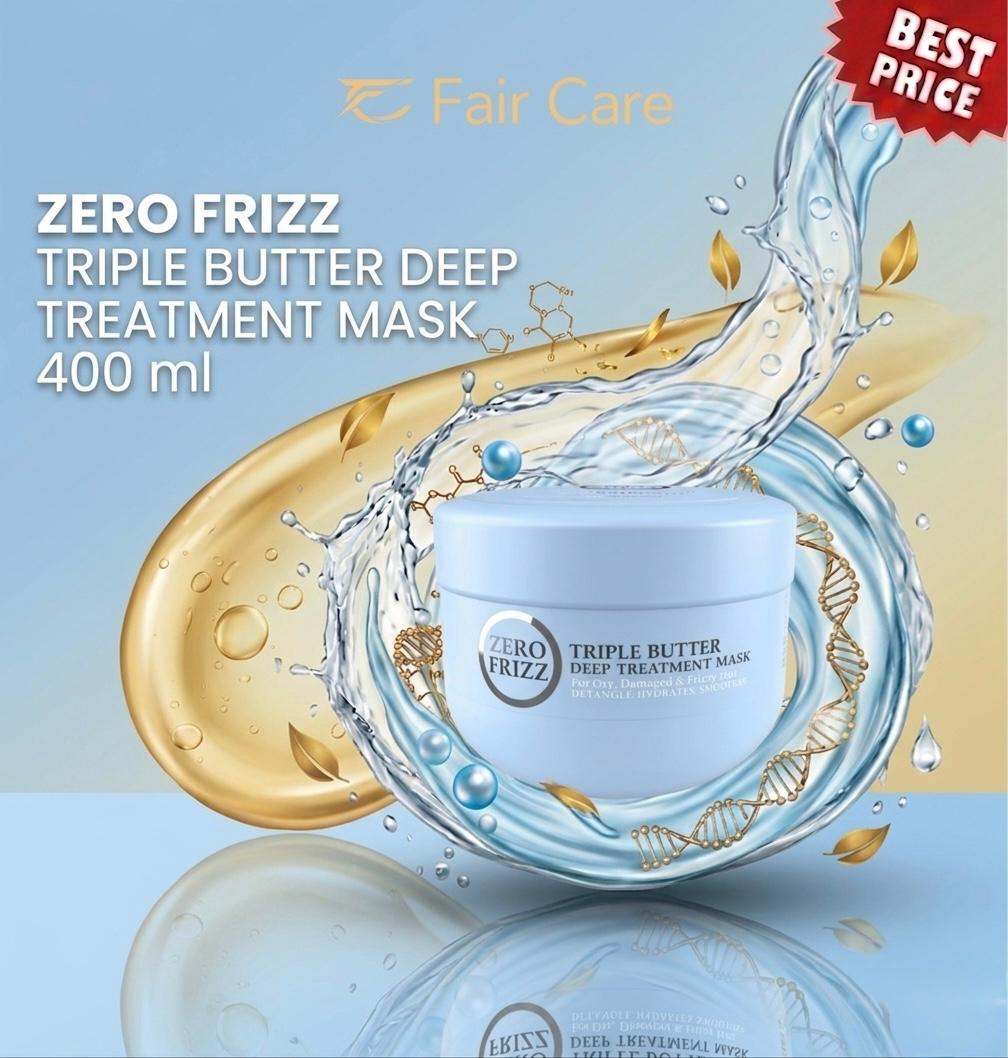 Zero Frizz Triple Butter Deep Treatment Mask 400ml